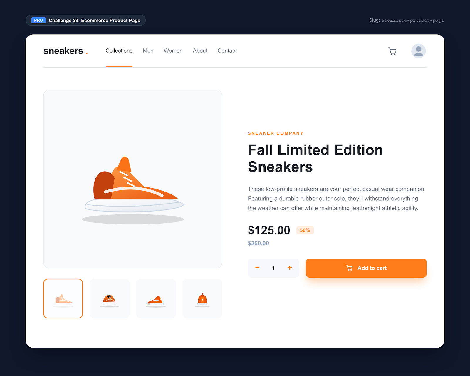 Ecommerce Product Page