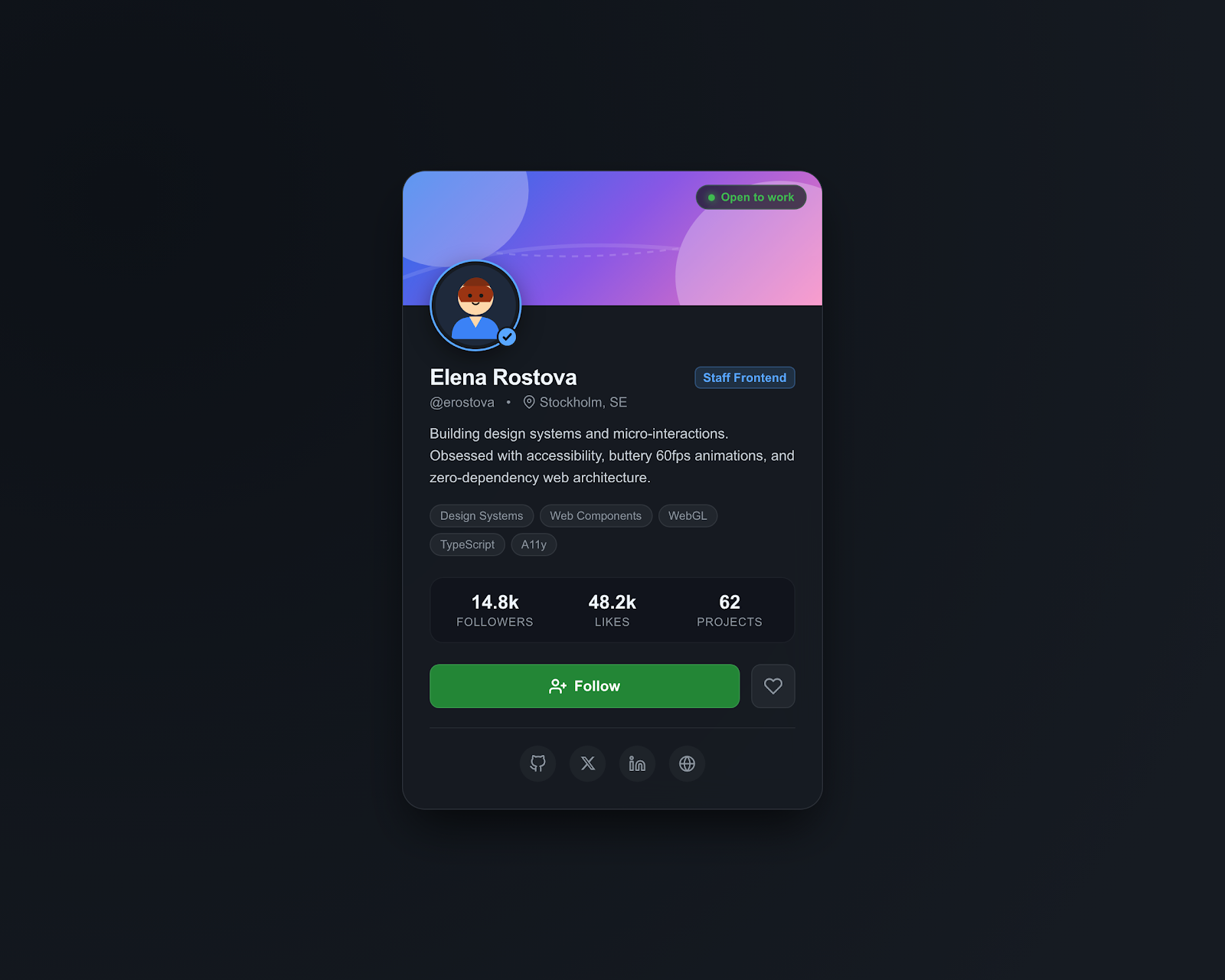 Profile Card Studio